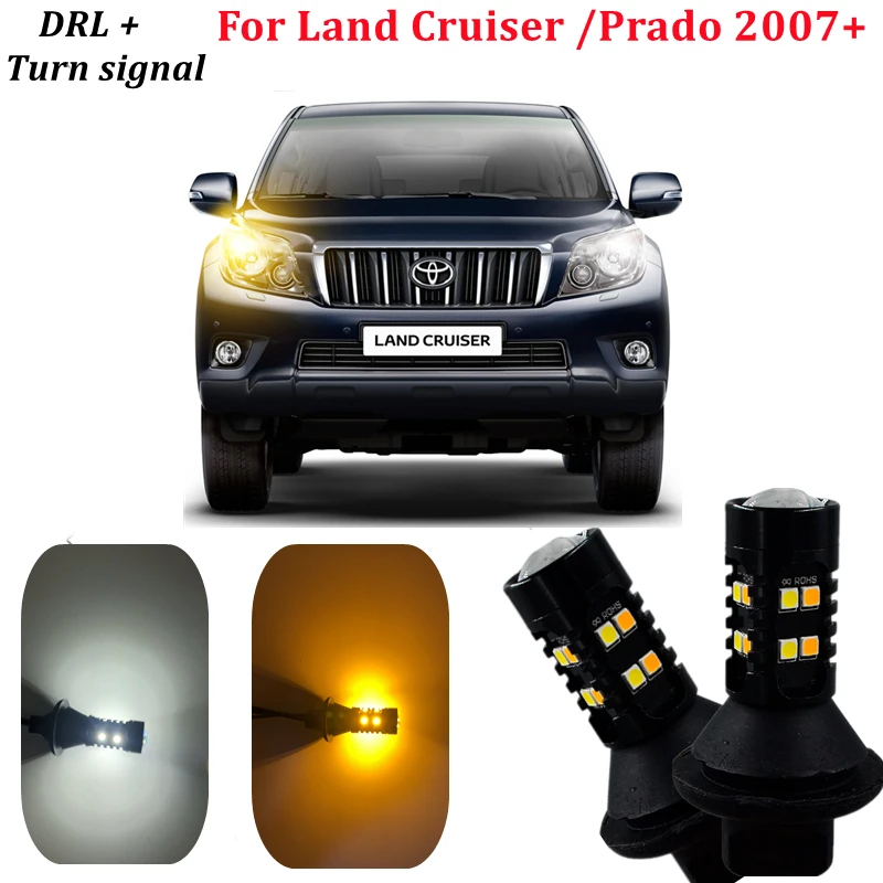 

WY21W 7440 For Toyota Land Cruiser Prado 120 150 Car Led DRL Daytime Running Light Front Turn Signals automotive products