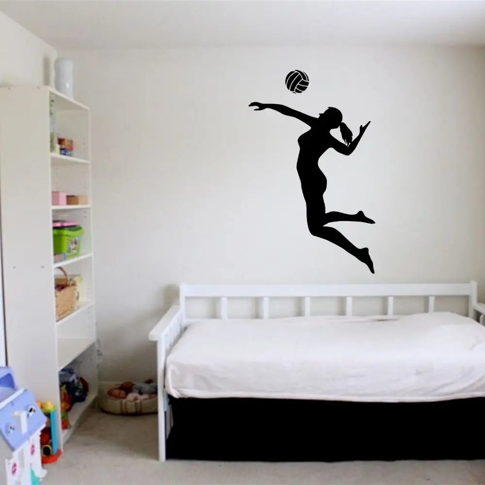 Фото Наклейка на стену с шипами для волейбола и занятий спортом | Дом сад