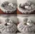 Коврик для детских игр Jaju, ручной работы, серый, пасмурный, прикроватный, двусторонний, удобное постельное белье для новорожденных - изображение