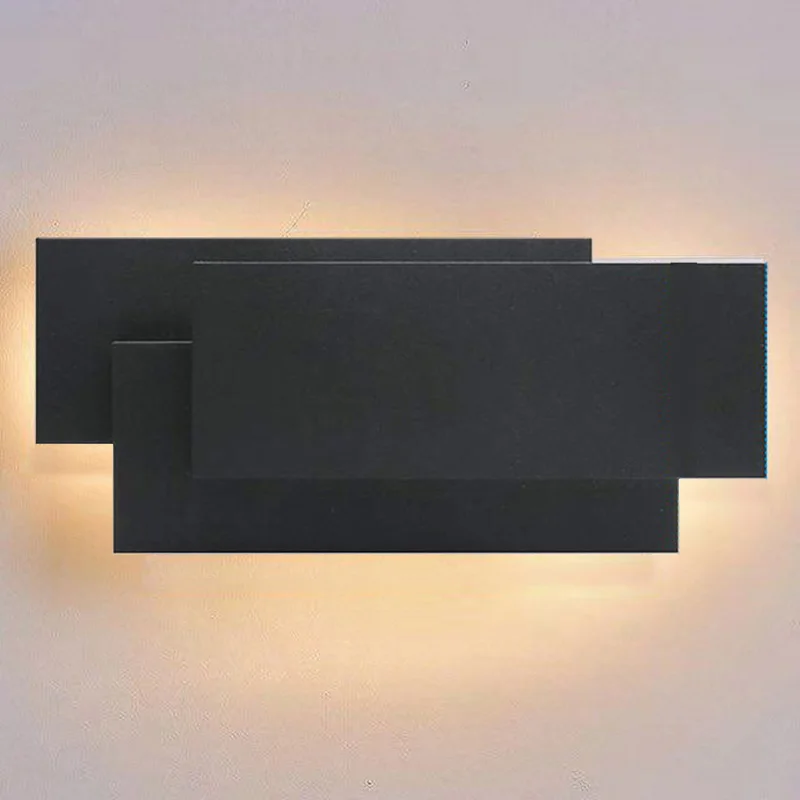 

2021 decoracion hogar modern wall sconce lamp vanity bedroom light fixtures living room decoration 2 styles square around