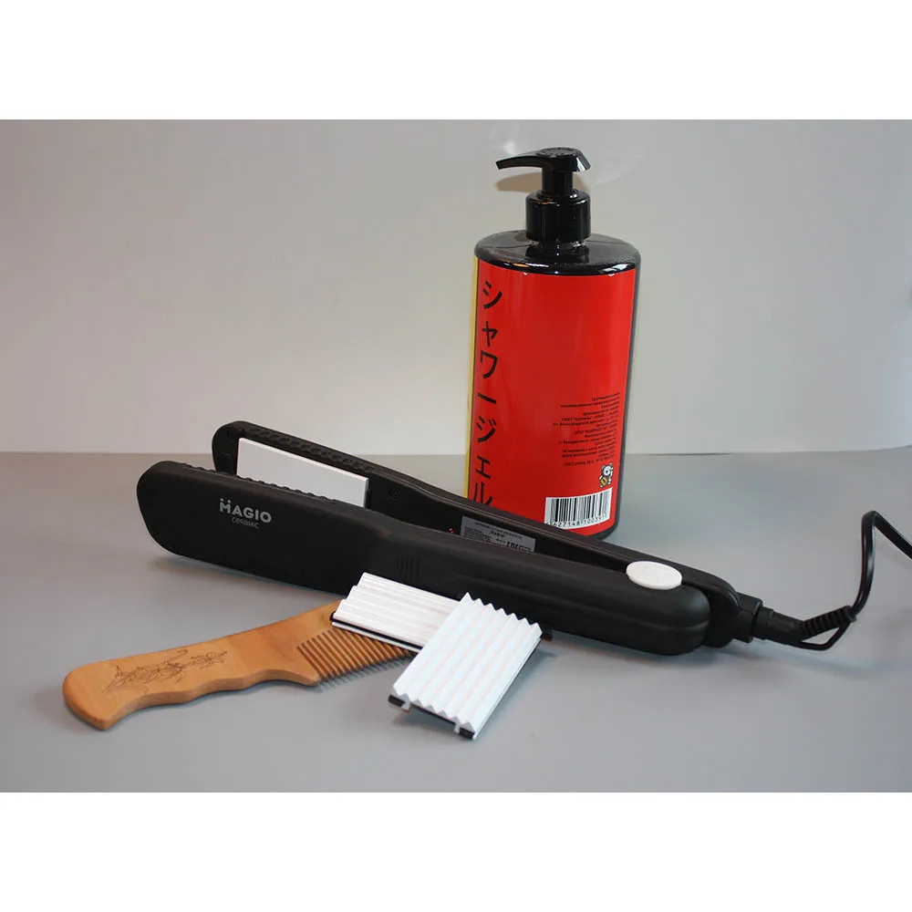 Щипцы для волос (3-в-1) со съемными керамическими пластинами (выпрямление крупное и