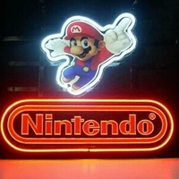 neon bulb sign nintend game room handmade glass neon light sign decor game room wall neon lights sign provides lights for paint