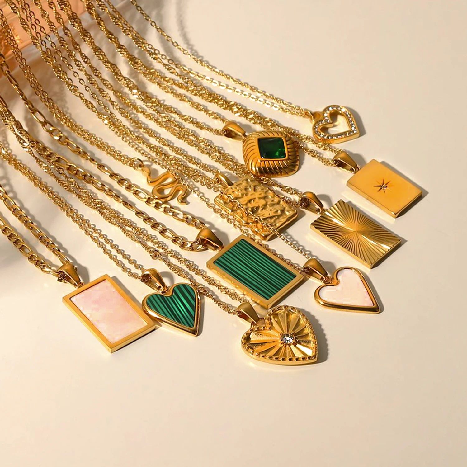 Винтажное ожерелье Uworld 316 из нержавеющей стали квадратная подвеска модное