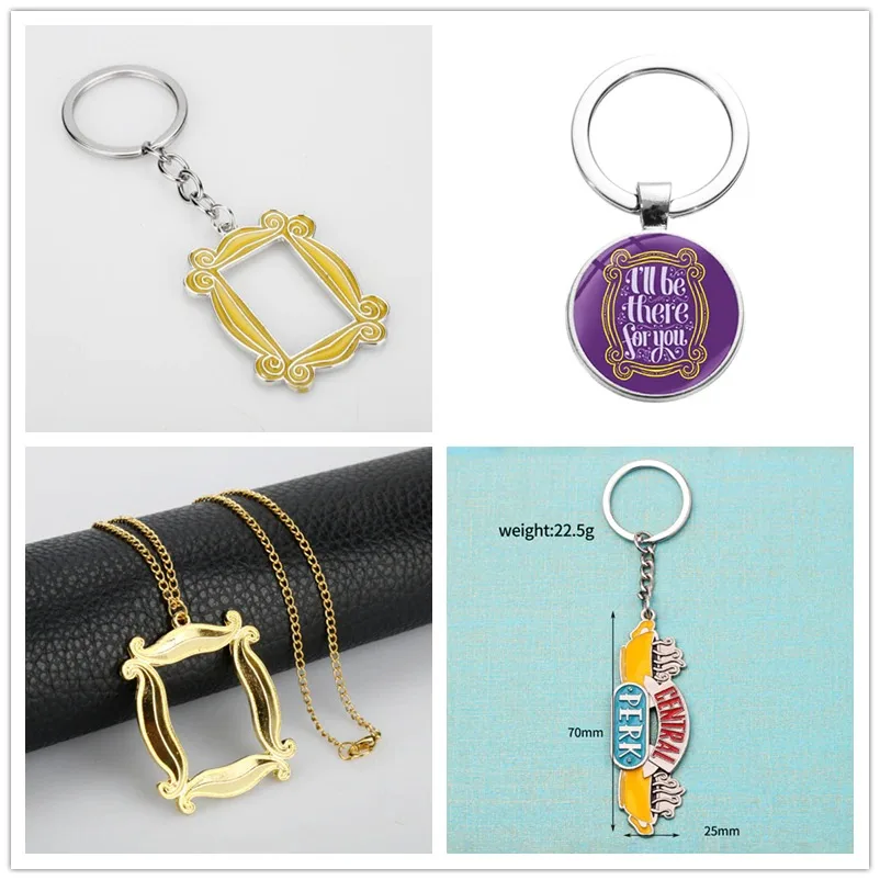 American TV show Friends Badge Friends Memorial Necklace Friends Key Chain Gifts