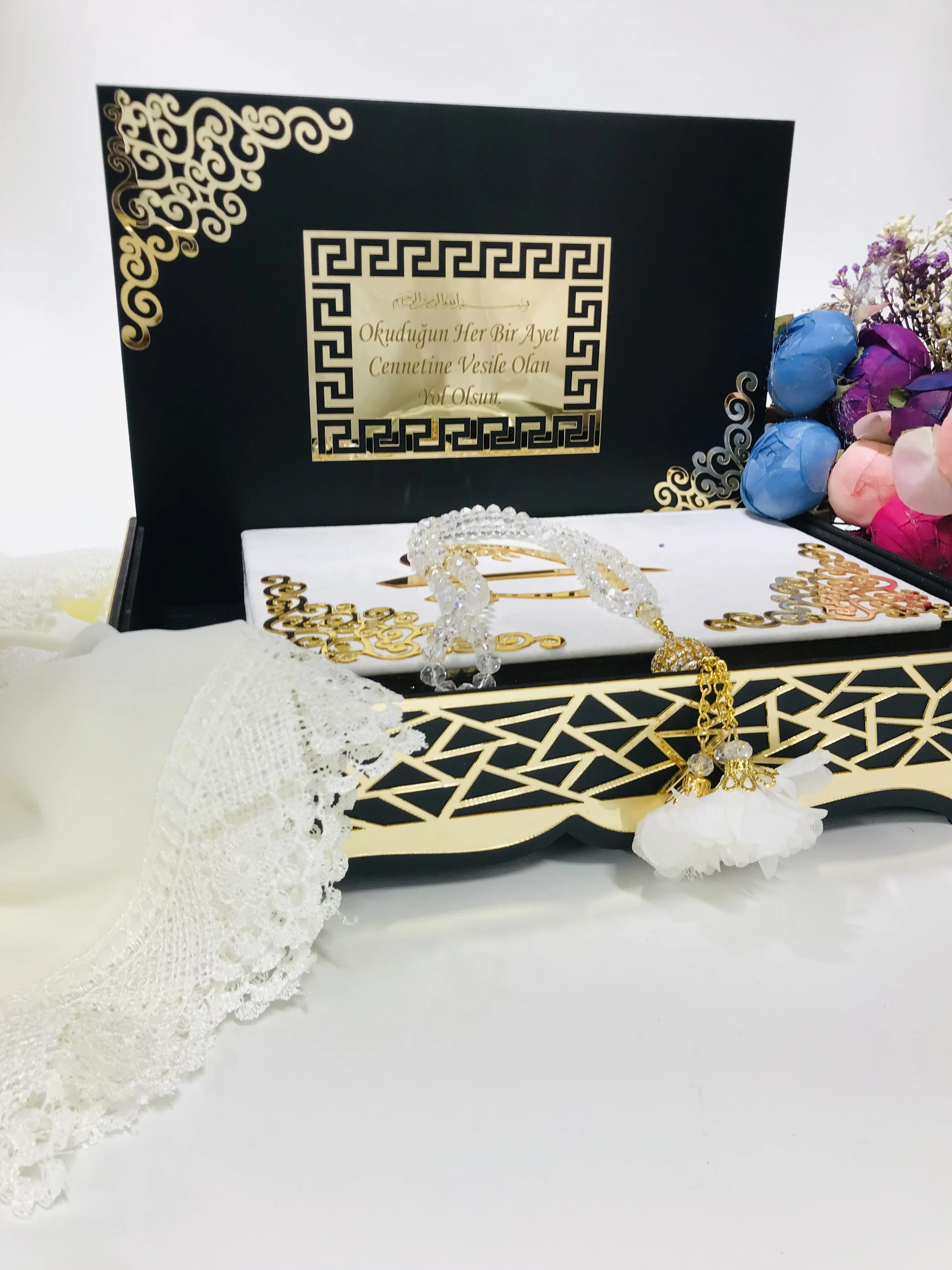 Quran Set  Personalized Islamic Gift Set Quran Gift Quran Favors Gift For Muslims Quran Qift Set Muslim Tasbeeh Beads