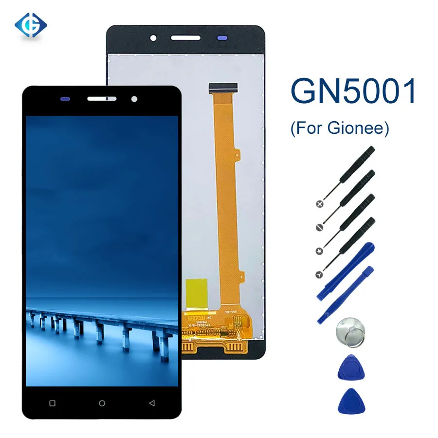 5,0 ''Полный ЖК-дисплей для Gionee GN5001s/GN5001 5001 ЖК-дисплей с сенсорным экраном дигитайзер в сборе для Gionee GN5001 дисплей Запчасти