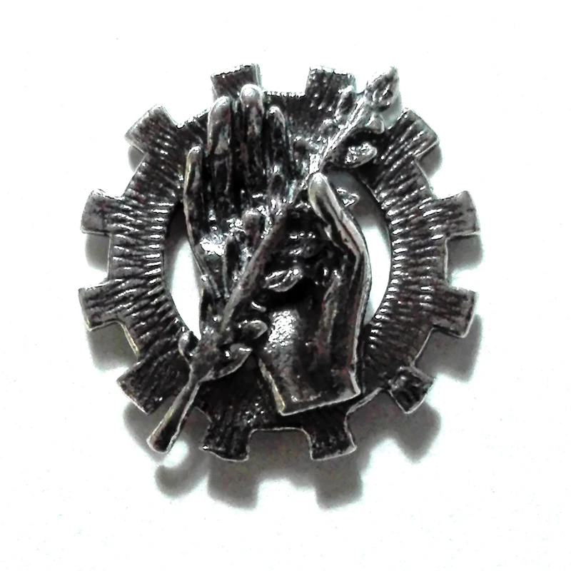 Alylosilver Pin Insignia Plata De Ley Asistente Social Con Estuche Para gift|Украшения для волос броши и украшения