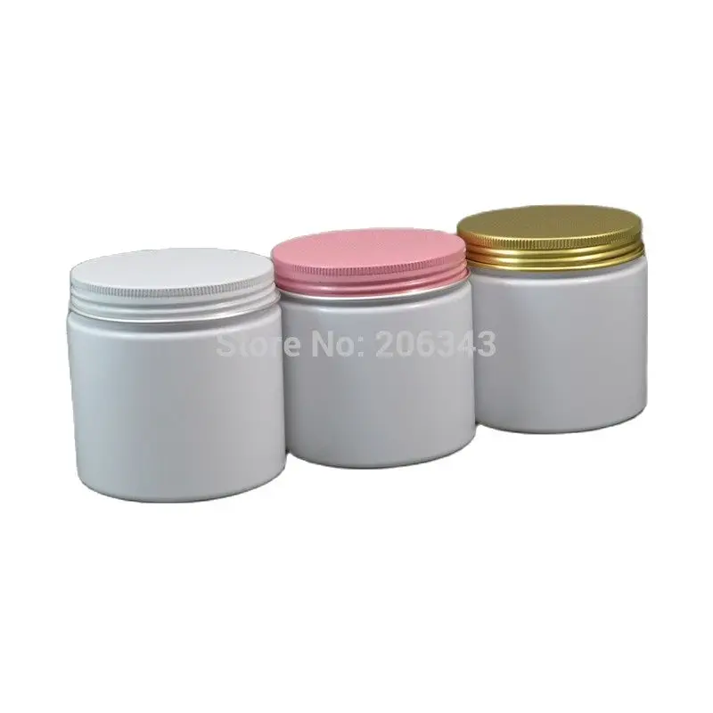 200 г белая пластиковая банка ПЭТ/горшок/бутылка/контейнер с несколькими цветными