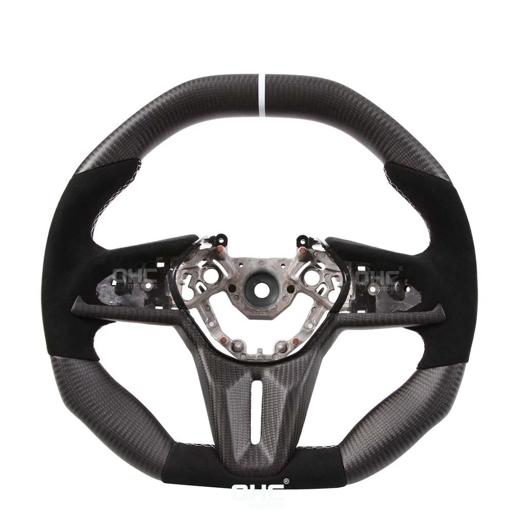 CF 100% реальное углеродное волокно светодиодное Рулевое колесо для Nissan GTR R35 Skyline Nismo