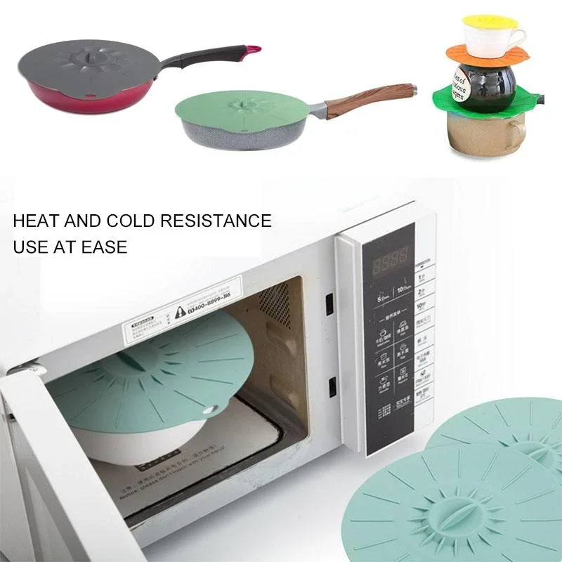 5pcsset fresh keeping lids silicone anti overflow cover vacuum keep fresh lids sealed suction lids microwave oven bowl cover free global shipping