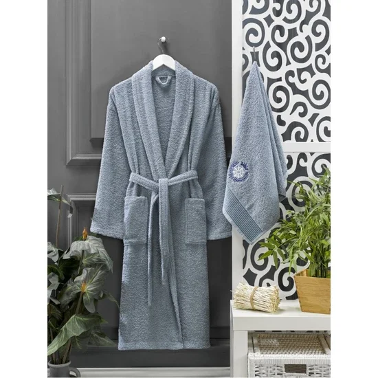 

Casnack, выбор цвета, высокое качество, 100 хлопок, банный халат Havlulu, 2 'li Set
