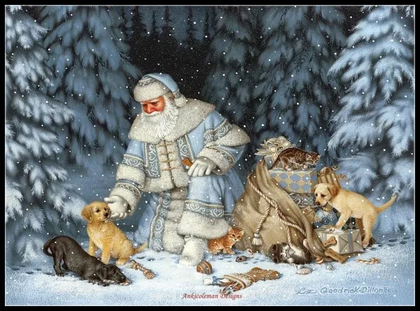 320w x 236h Arctic santa claus-счетный Набор для вышивания крестиком-рукоделие ручной работы для вышивания 14 карат Наборы для вышивания крестиком Рождественский праздник - Цвет: 320w x 236h