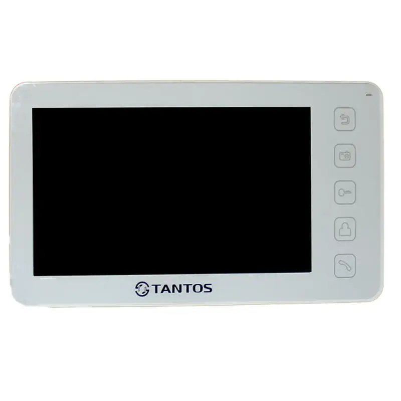 Видеодомофон Tantos Prime (white). Экран 7”, CVBS, microSD, детектор на 1 канал, 2 панели, 2 камеры, 4 мониторa, встроенный БП