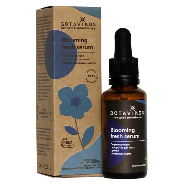 Гидратирующая сыворотка для лица против обезвоженности Blooming fresh serum | Красота и