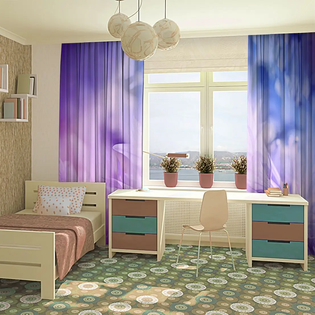 Занавес василька Летний сад на становится размытым фон природа цветение