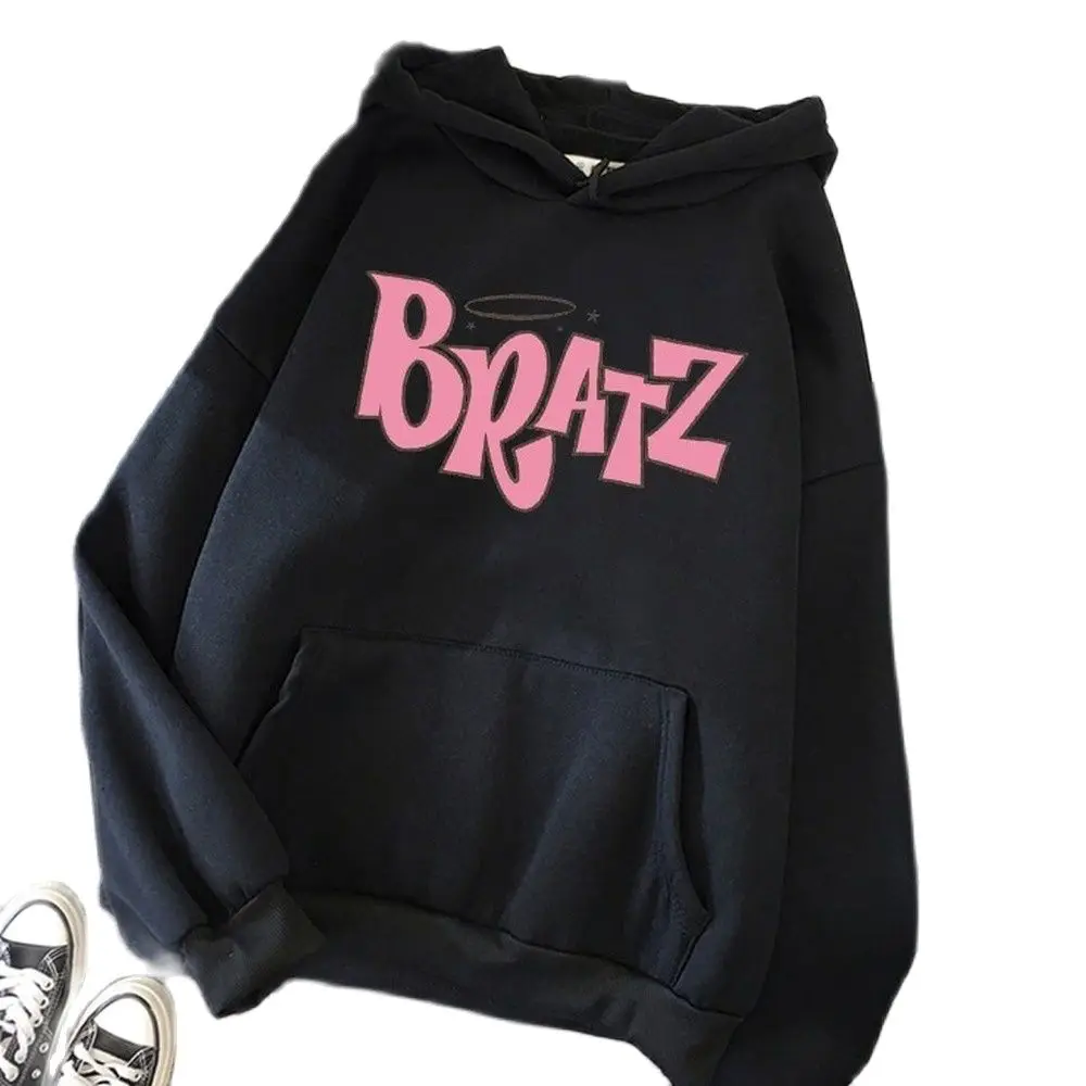 

Толстовка B-Bratzs с надписью, осенне-зимний Свитшот унисекс, мужская и женская повседневная Студенческая модная толстовка с капюшоном