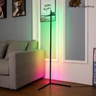 Современный угловой светодиодный торшер RGB к комнату, RGB торшер угловойугловая лампа LED 50-100-150-200 см