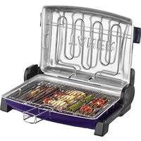 Double Wire Electric Grill  Light Aluminium Barbeque Infrared Smokeless Nonstick Indoor Outdoor Kitchen Chefs BBQ Cooking