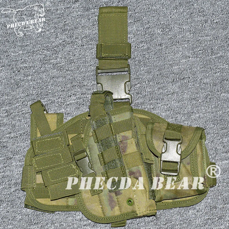 military drop leg holster tactical pistol hunting gun fast release airsoft Glock army bag | Спорт и развлечения