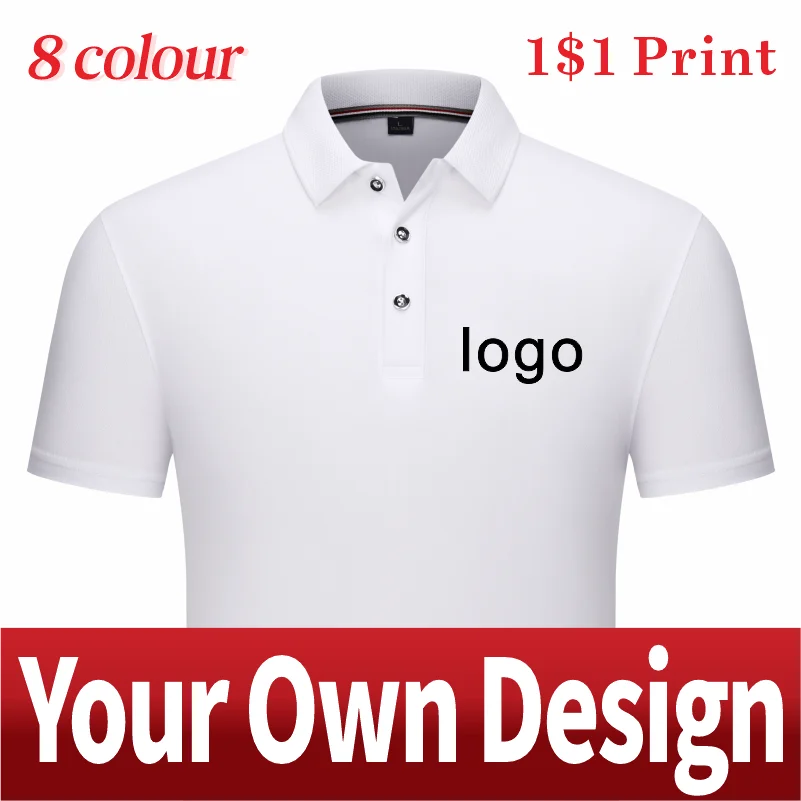

8 видов цветов летняя дешевая Повседневная рубашка-поло, персональная группа компаний, вышитая на заказ рубашка-поло для мужчин и женщин на ...