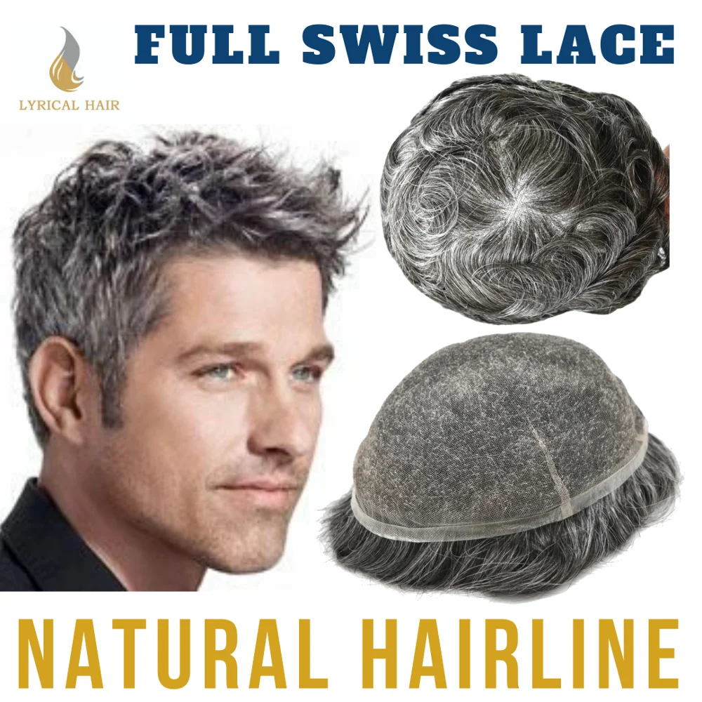 Накладки из искусственных волос Швейцарский шнурок мужские Зажим для парика