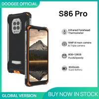 DOOGEE S86 Pro Rugged Smart Phone 8GB 128GB Infrared Thermometer Mobile Phone S86 Smartphone HelioP60 Octa Core 8500mAh