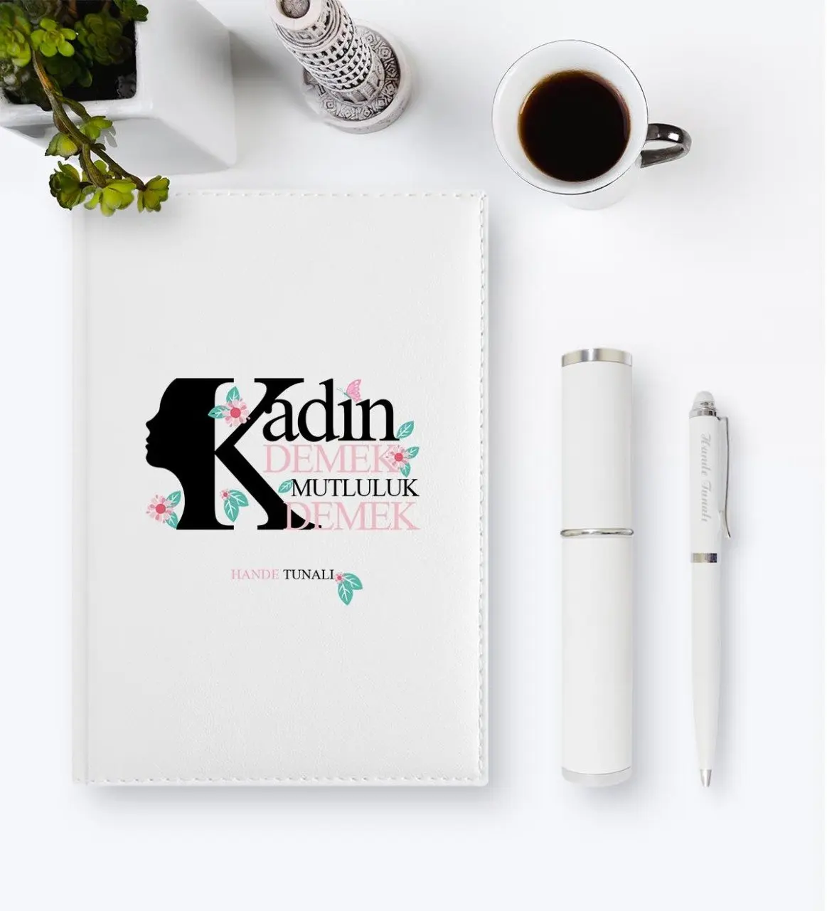 

Personalized Custom Women Day Themed 2020 Leather Organizer & Pen Gift Set-4