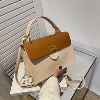 pu material fashionable lady shoulder bag 2022 new luxury messenger bag leisure small square bag