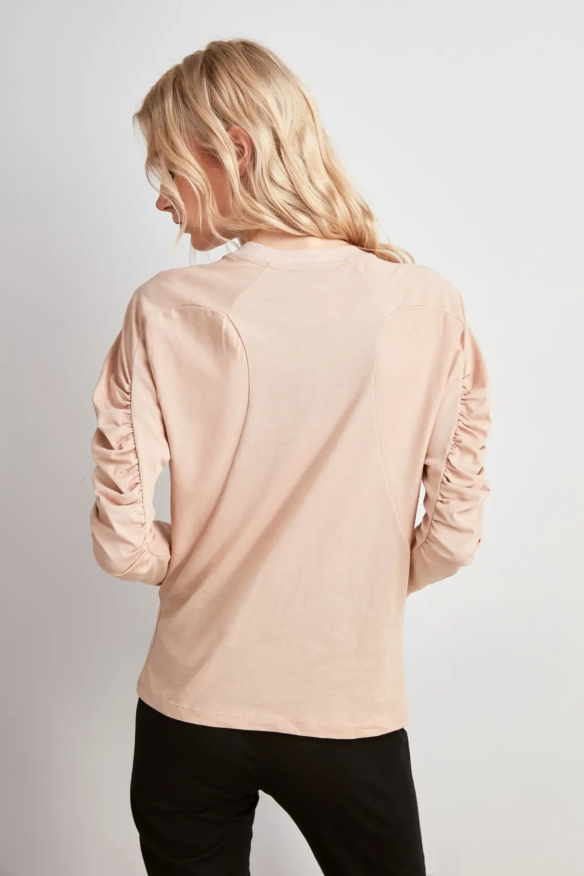 Trendyol Handles Shirred Knitted Blouse TWOAW20BZ1035 | Женская одежда
