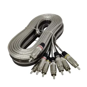 RCA кабель TAKARA TRM 5.4, 4RCA - 4RCA, папа-папа, межблочный кабель, длина 5 м