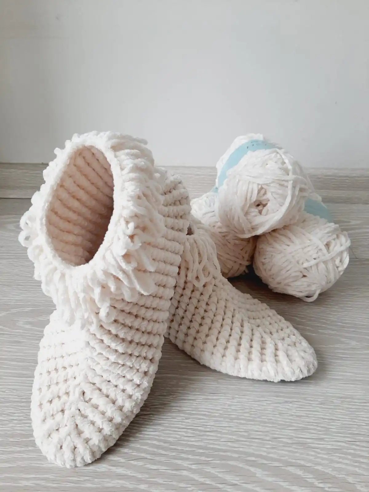 

Women's Socks 100% Cotton Wool Handmade Knitted English Booties Women Socks Women Booties Made in Turkey Hand Made Socks