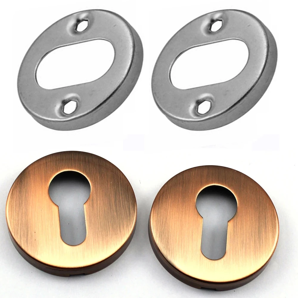 1 пара Круглый Нержавеющая сталь матовый анти-коррозия Замена с винтами Замочная