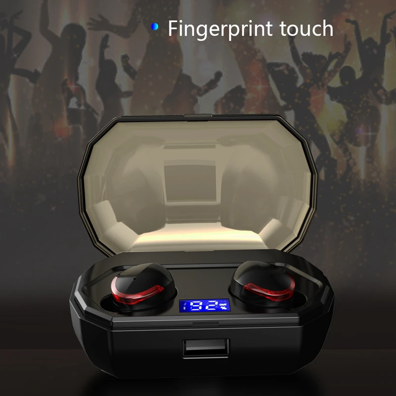 

VITOG New R10 TWS Bluetooth 5.0 Waterproof Earphone LED Power Display Wireless Earbuds 3D Stereo Sound Handfree Headset With Mic