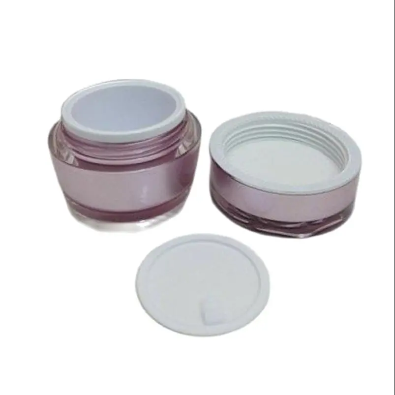 

30 г Пастельная фиолетовая акриловая бутылка для крема с крышкой в форме цветов, косметический контейнер, баночка для крема, Косметическая б...