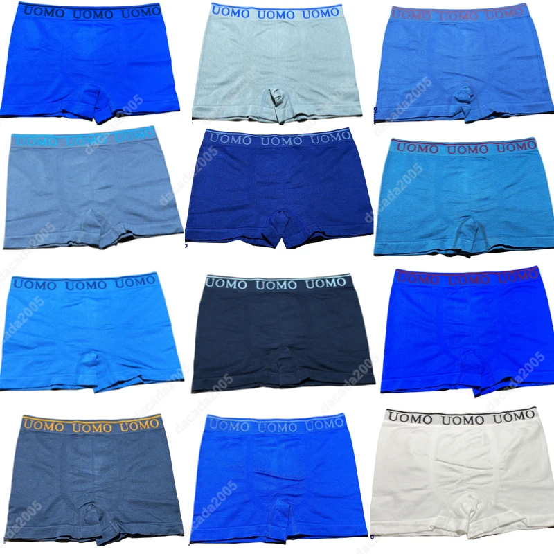 12 BOXER briefs UOMO size S-M-L-XL seamless underwear slip sexy man panties bloomers shipping Spain