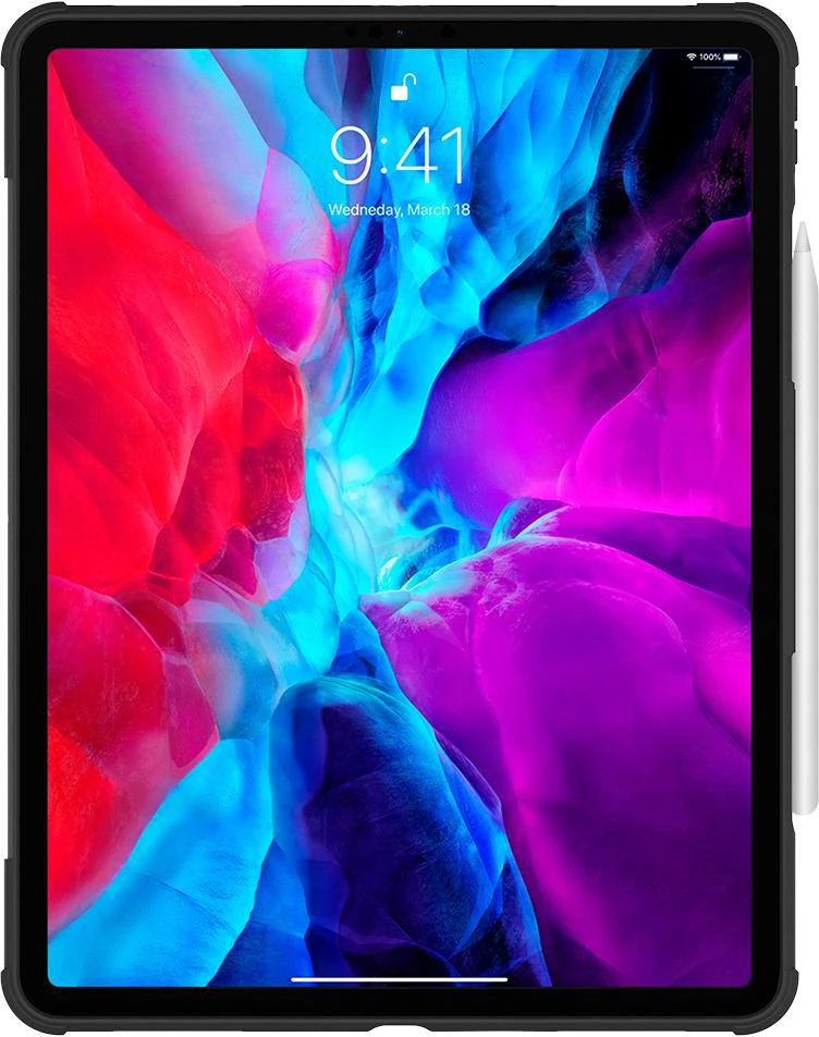 Чехол Spigen Rugged Armor Pro для iPad 11 2018/2020 со встроенной подставкой с приподнятыми краями