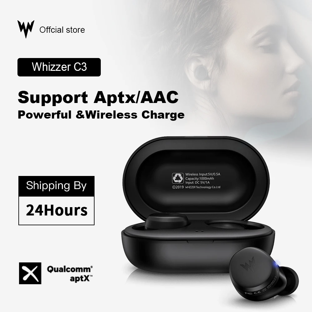 

TWS-наушники Whizzer APTX с поддержкой Bluetooth C3 и чип