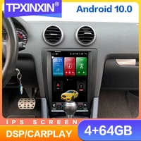 android 10 tesla vertical screen for audi a3 2008 2009 2010 2011 2012 car radio multimedia auto dvd player navigation gps 2 din
