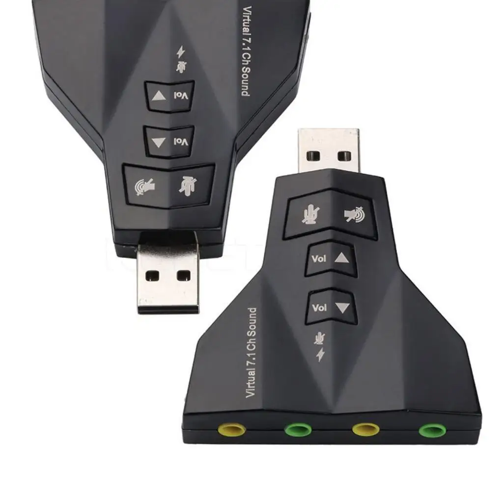 

7.1 Usb Adapter Sound Card For 2 Earphone Microphone