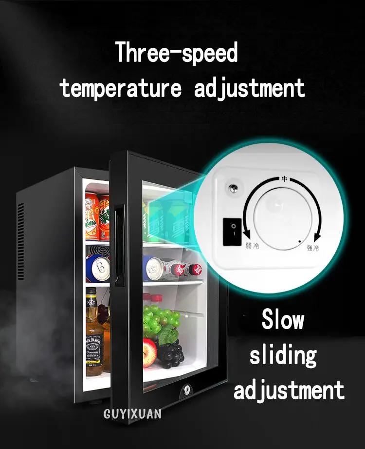 Маленький холодильник для гостиничного номера 40 л мини-морозильник прозрачная