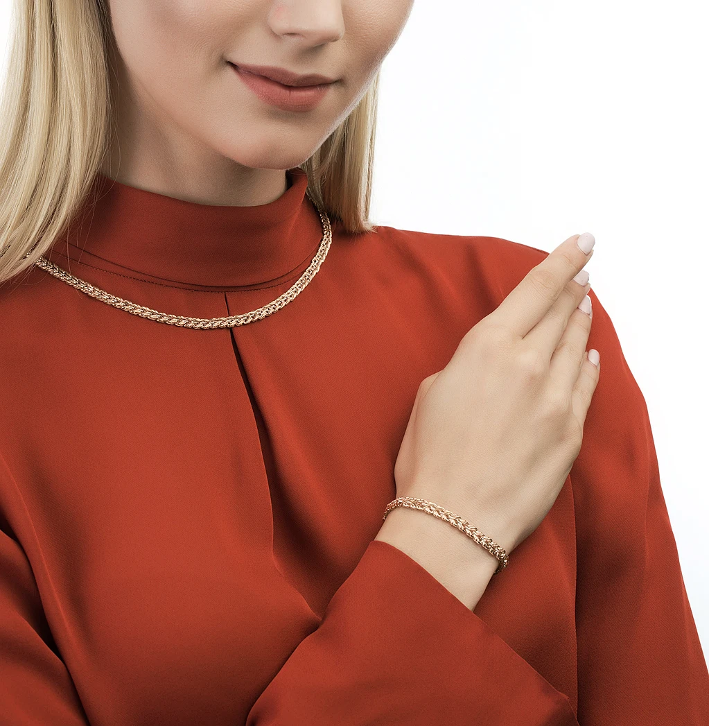 Золотое колье SUNLIGHT проба 585 |