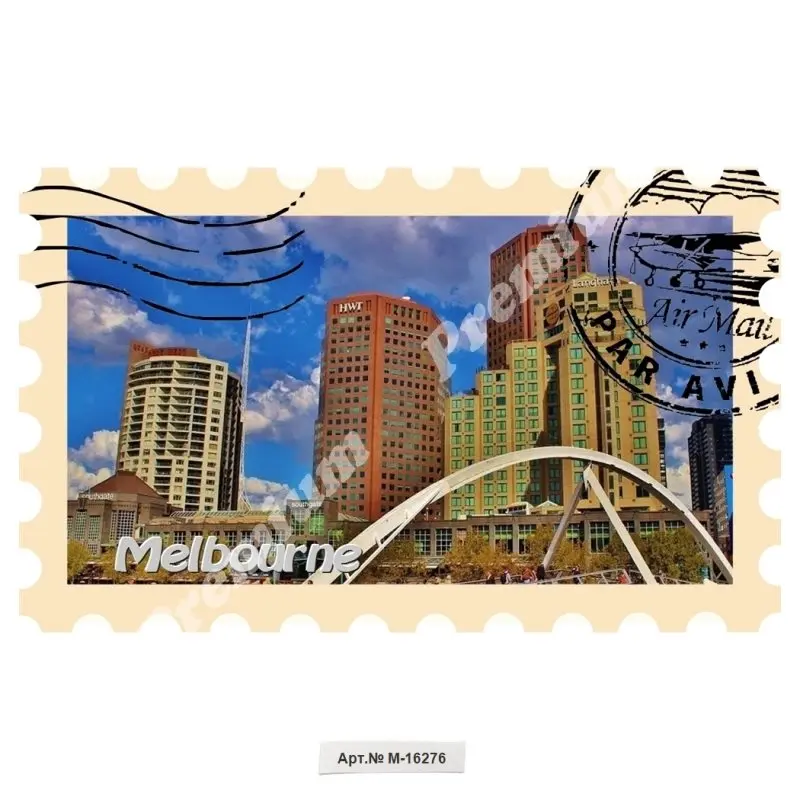 Мельбурн Австралия Сувенирный подарочный магнит для коллекции