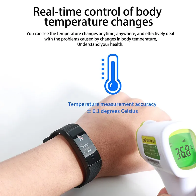 Тела Температура обнаружения смарт-браслет иммунитет меряйте артериальное