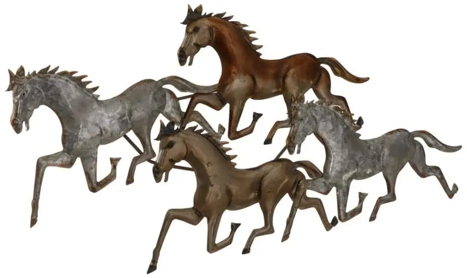 

Vitale Herd Of Horses Colored Wall Panel AK.DE0081