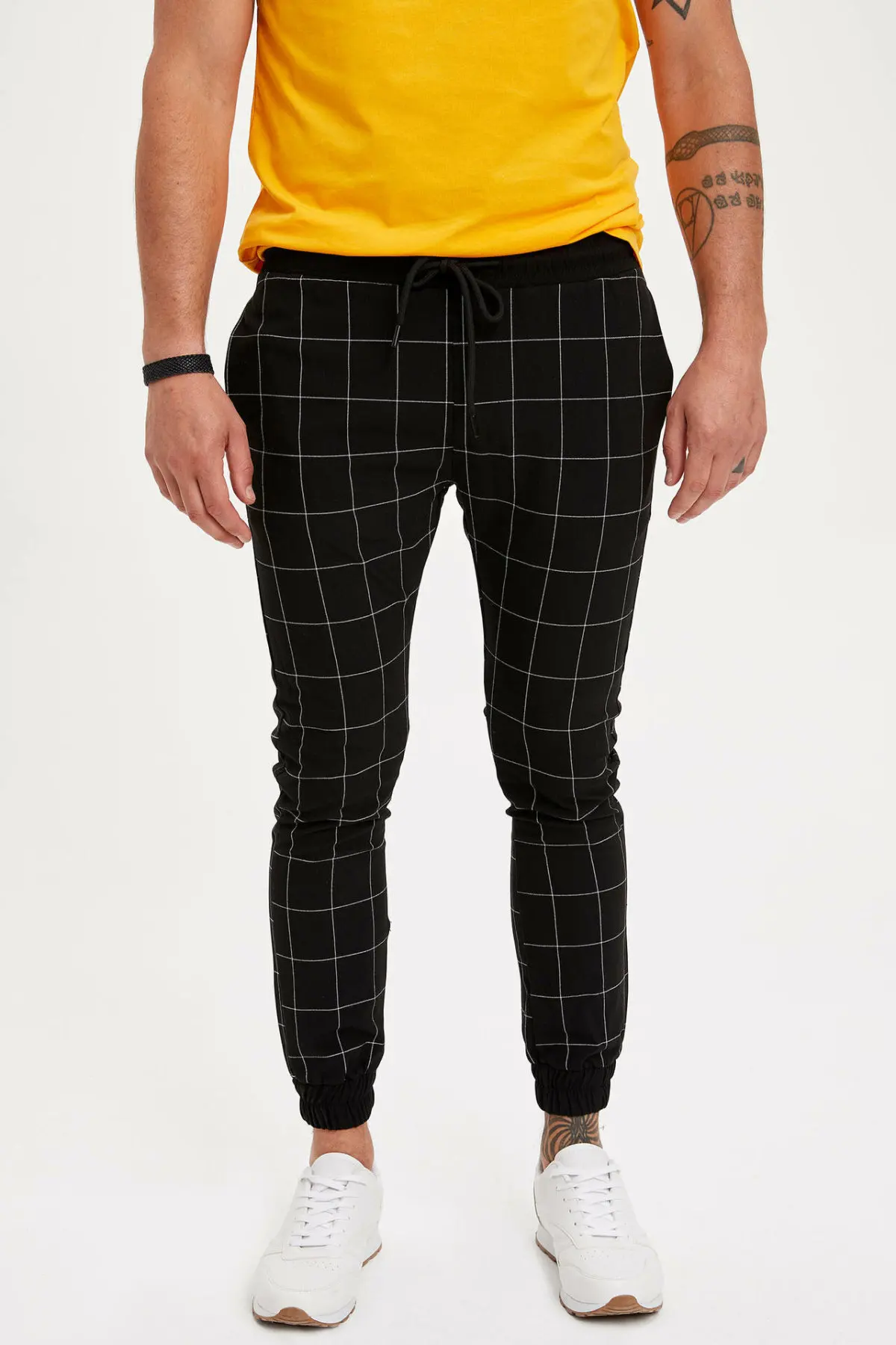 Дефакто мужские повседневные белые брюки новая мода облегающие прямые Брендовые