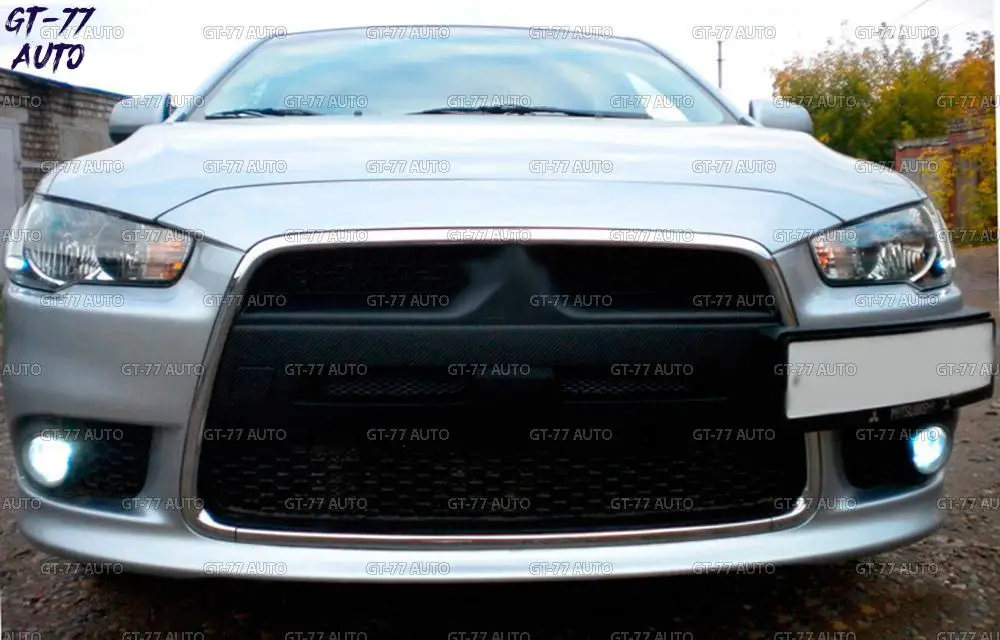 Decorative podium of licenze plate for Mitsubishi Lancer X 2011-2015 Exterior parts Car products accessories ABS plastic styling |