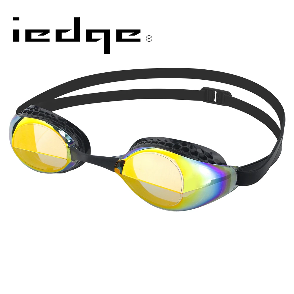 

Barracuda iedge Competition Swimming Goggles Mirror Lenses Patented Gaskets For Adults VG-952 Gold