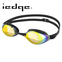 barracuda iedge competition swimming goggles mirror lenses patented gaskets for adults vg 952 gold