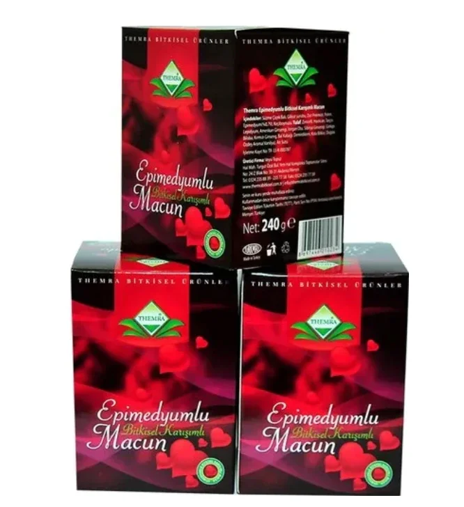 

Настоящая Органическая травяная паста Themra Epimedium Macun, 240 г, энергетический витамин женьшеня для мужчин, продолжительное либидо, здоровая выно...