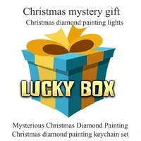 christmas mystery gift box mysterious christmas diamond painting 40x40 30x40 or christmas card painting with framesent at random